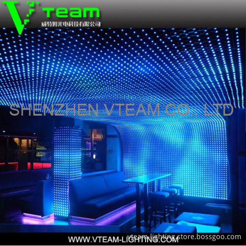 flexible led net lights for wedding background P55
